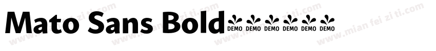 Mato Sans Bold字体转换